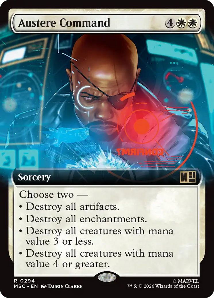 Austere Command (Extended Art) [Marvel Super Heroes Commander] | Anubis Games and Hobby