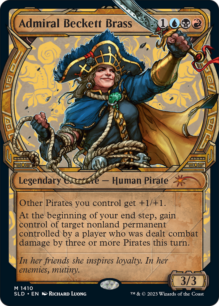 Admiral Beckett Brass (Rainbow Foil) [Secret Lair Drop Series] | Anubis Games and Hobby