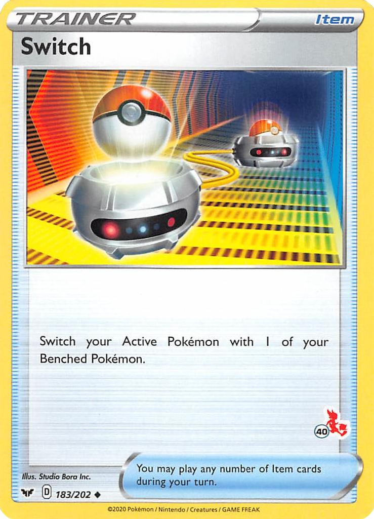 Switch (183/202) (Cinderace Stamp #40) [Battle Academy 2022] | Anubis Games and Hobby