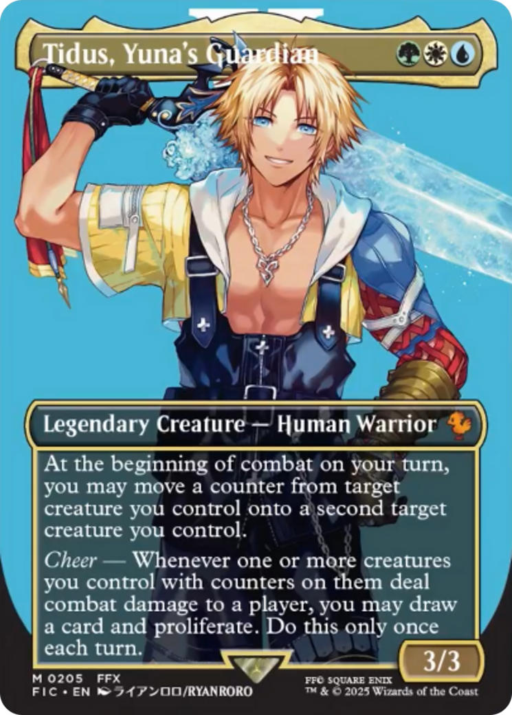 Tidus, Yuna's Guardian (Borderless) [FINAL FANTASY Commander] | Anubis Games and Hobby