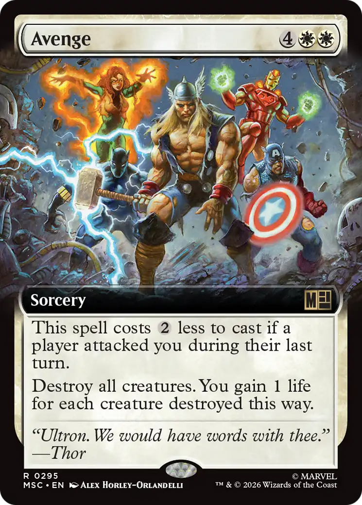 Avenge (Extended Art) [Marvel Super Heroes Commander] | Anubis Games and Hobby