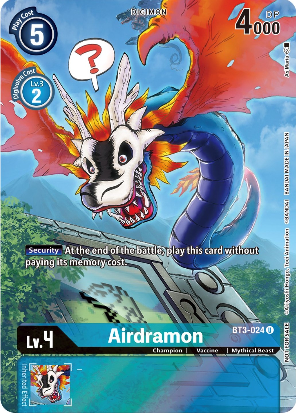 Airdramon [BT3-024] (25th Special Memorial Pack) [Release Special Booster Promos] | Anubis Games and Hobby