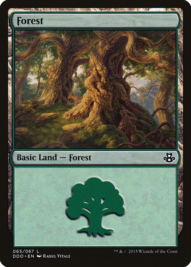 Forest (65) [Duel Decks: Elspeth vs. Kiora] | Anubis Games and Hobby