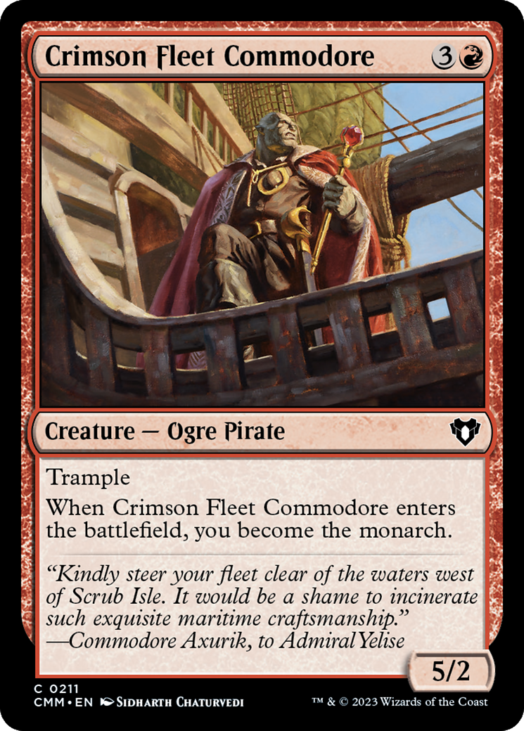 Crimson Fleet Commodore [Commander Masters] | Anubis Games and Hobby