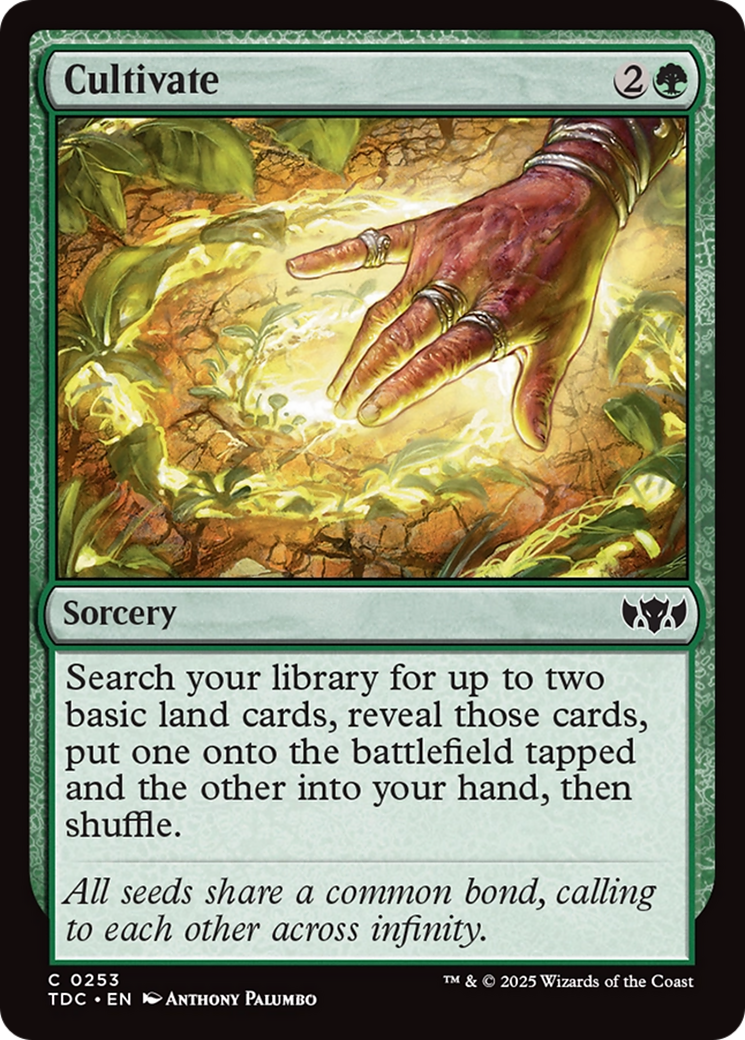 Cultivate [Tarkir: Dragonstorm Commander] | Anubis Games and Hobby