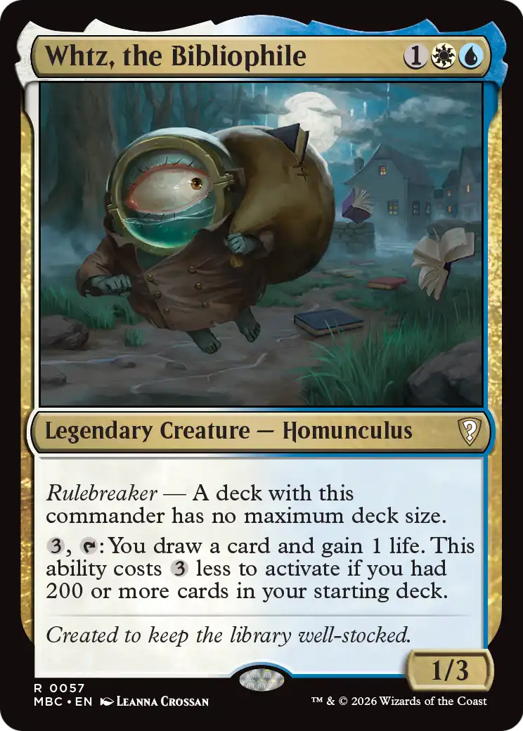 Whtz, the Bibliophile [Mystery Booster: Commander Edition] | Anubis Games and Hobby