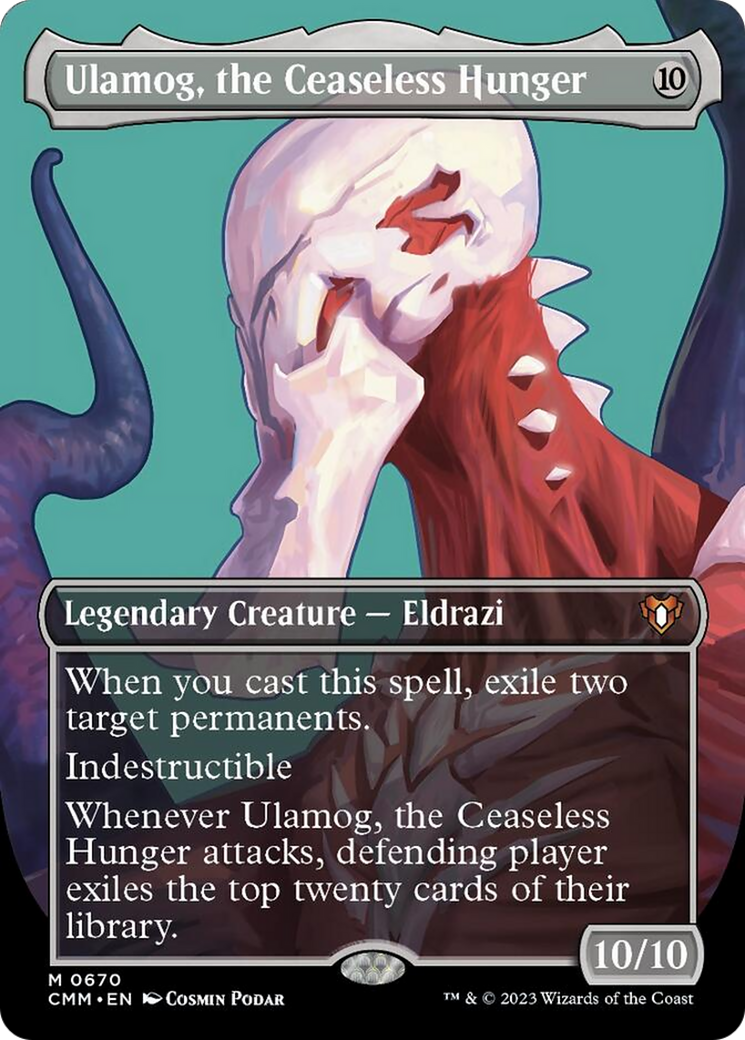 Ulamog, the Ceaseless Hunger (Borderless Profile) [Commander Masters] | Anubis Games and Hobby