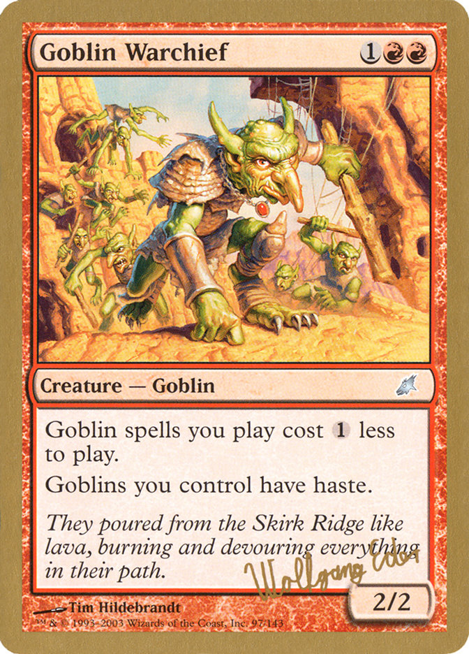 Goblin Warchief (Wolfgang Eder) [World Championship Decks 2003] | Anubis Games and Hobby