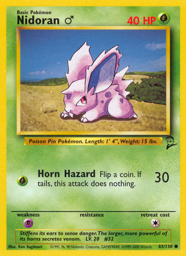 Nidoran (83/130) (Male) [Base Set 2] | Anubis Games and Hobby