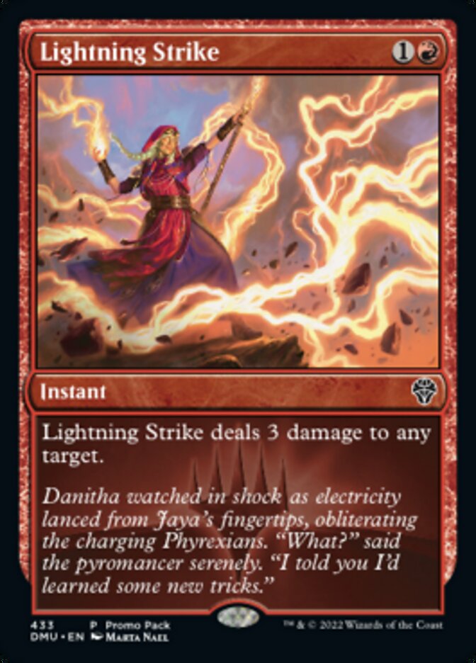 Lightning Strike (Promo Pack) [Dominaria United Promos] | Anubis Games and Hobby