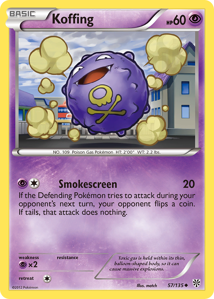Koffing (57/135) [Black & White: Plasma Storm] | Anubis Games and Hobby