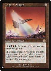 Legacy Weapon [The List] | Anubis Games and Hobby