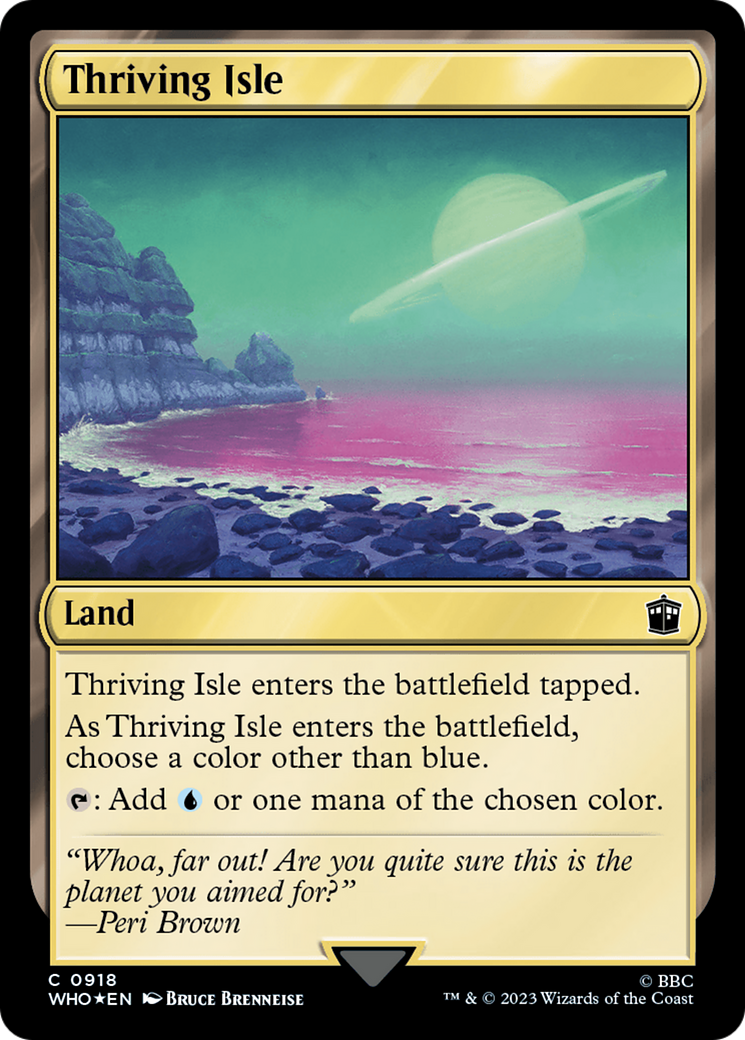 Thriving Isle (Surge Foil) [Doctor Who] | Anubis Games and Hobby