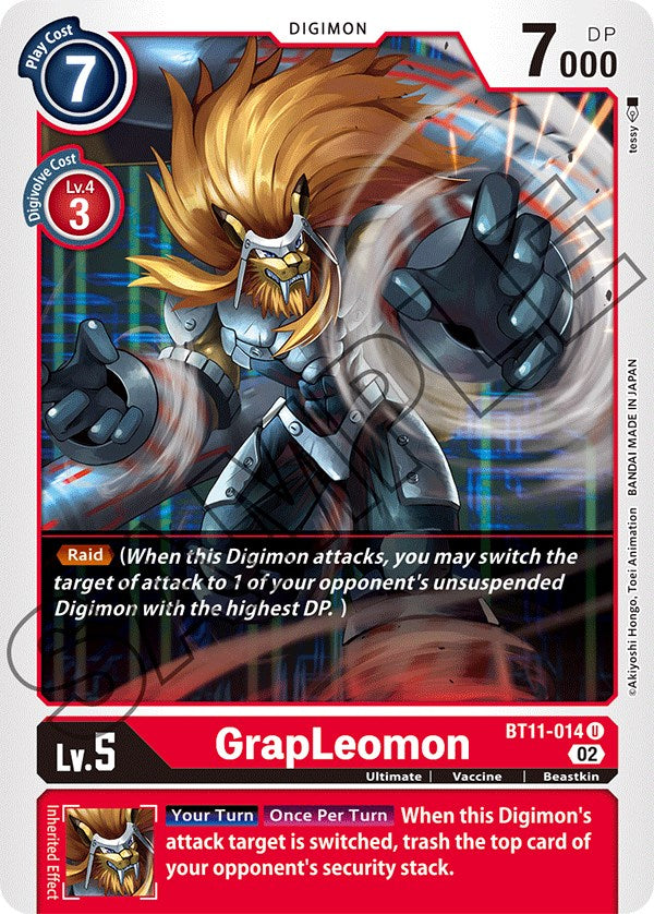 GrapLeomon [BT11-014] [Dimensional Phase] | Anubis Games and Hobby