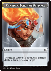 Chandra, Chill of Compliance // Chandra, Torch of Defiance Double-Sided Token [Reality Fracture Tokens] | Anubis Games and Hobby