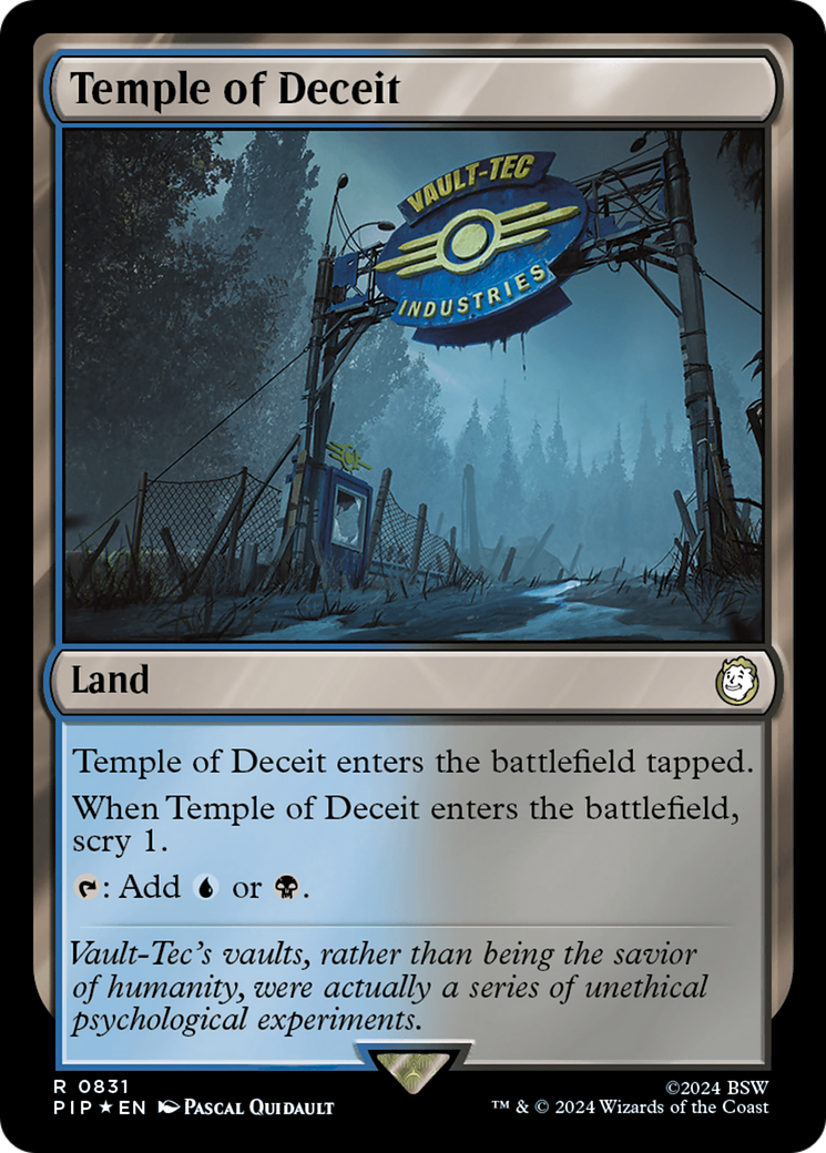 Temple of Deceit (Surge Foil) [Fallout] | Anubis Games and Hobby