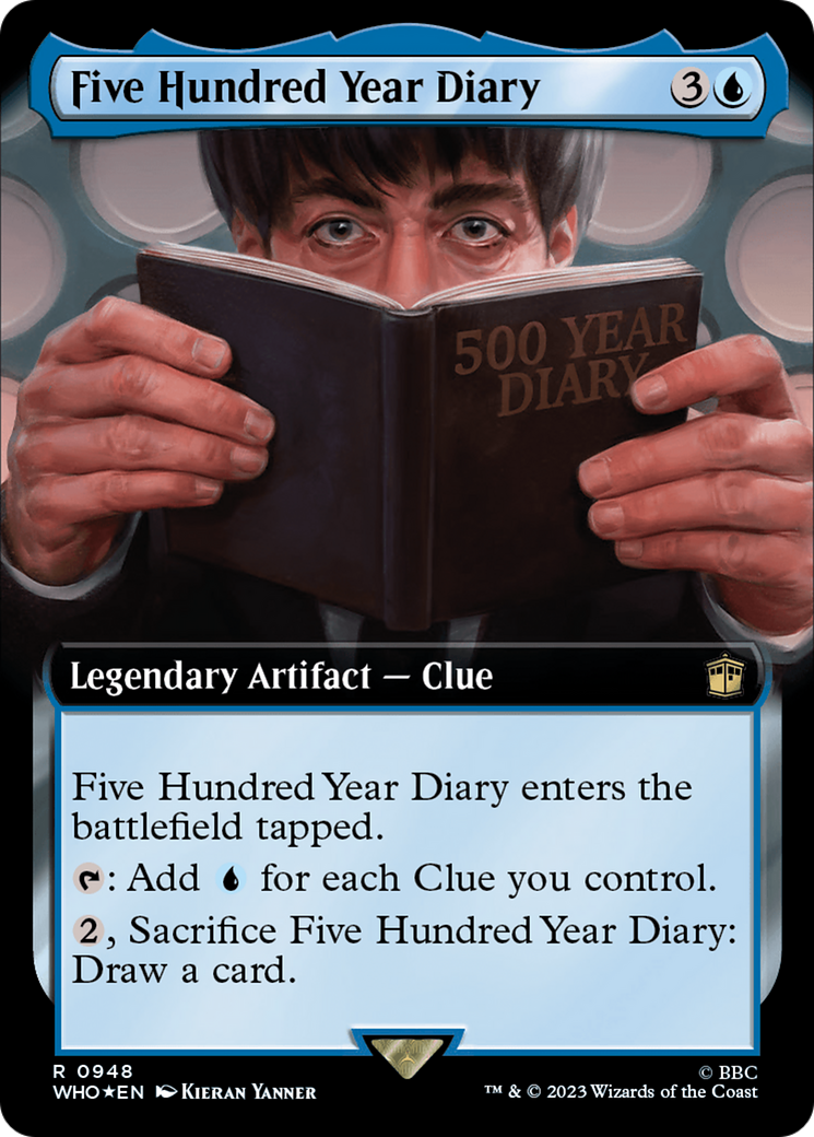 Five Hundred Year Diary (Extended Art) (Surge Foil) [Doctor Who] | Anubis Games and Hobby