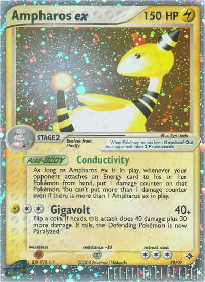 Ampharos ex (89/97) [EX: Dragon] | Anubis Games and Hobby