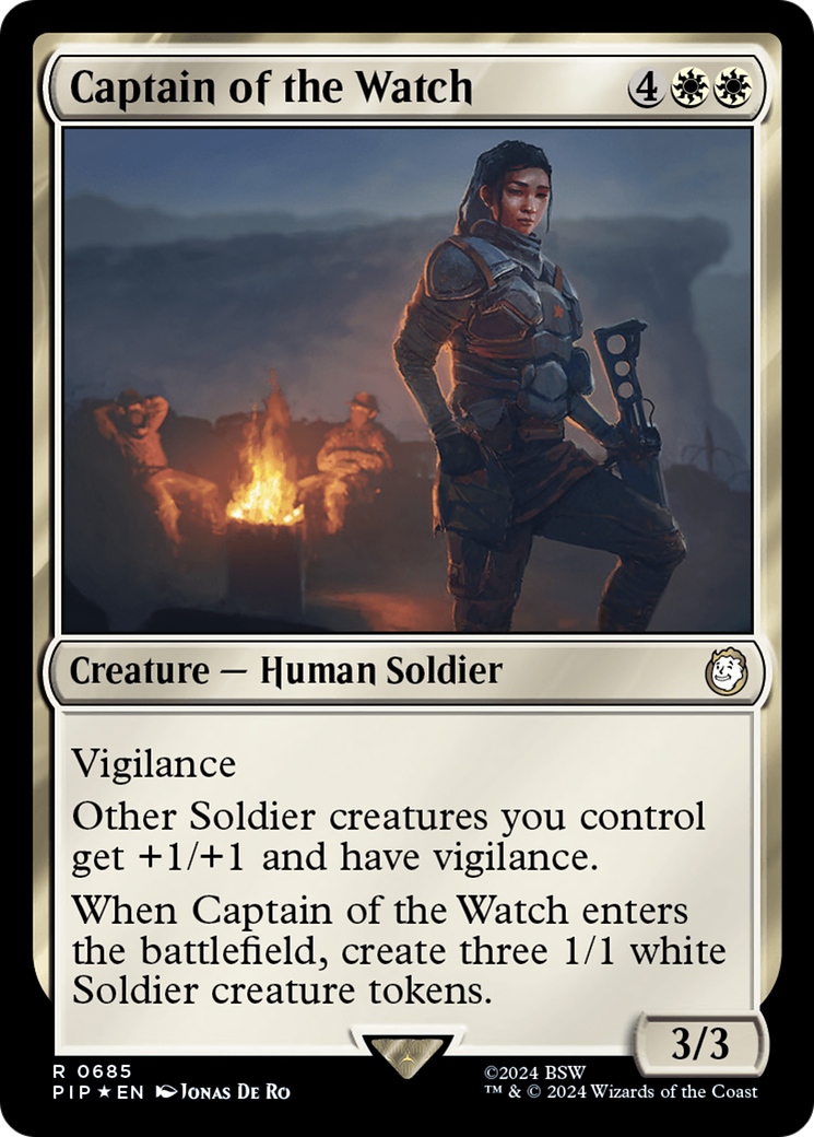 Captain of the Watch (Surge Foil) [Fallout] | Anubis Games and Hobby