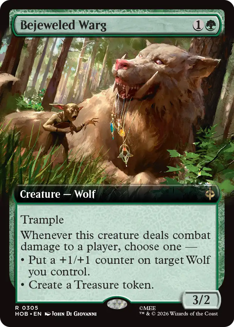 Bejeweled Warg (Extended Art) [The Hobbit] | Anubis Games and Hobby
