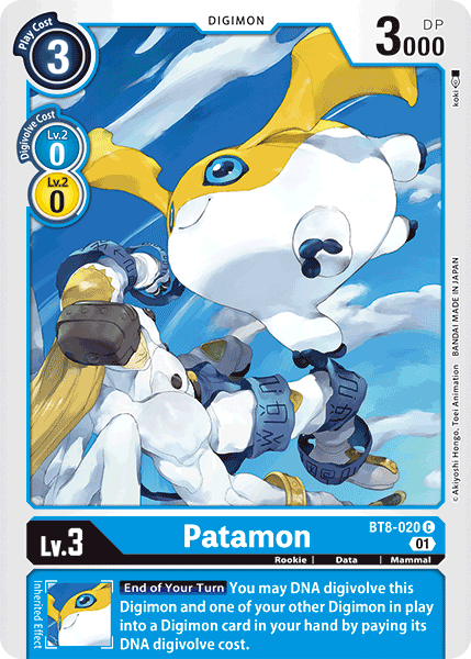 Patamon [BT8-020] [New Awakening] | Anubis Games and Hobby