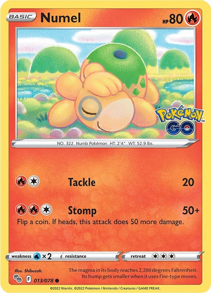 Numel (013/078) [Pokémon GO] | Anubis Games and Hobby