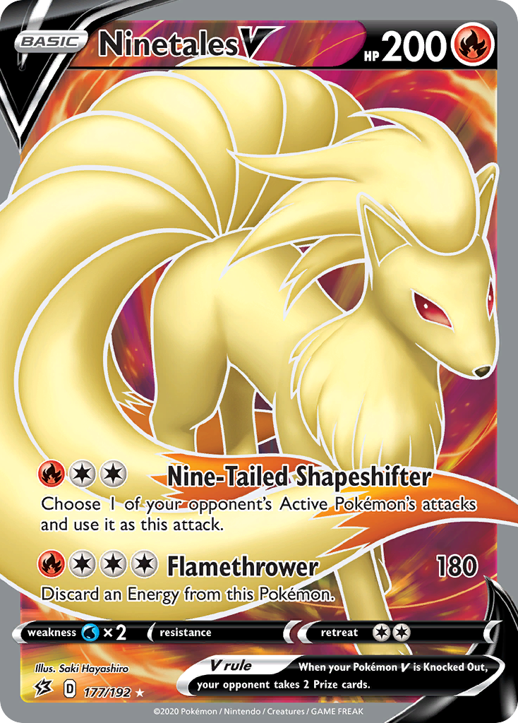 Ninetales V (177/192) [Sword & Shield: Rebel Clash] | Anubis Games and Hobby