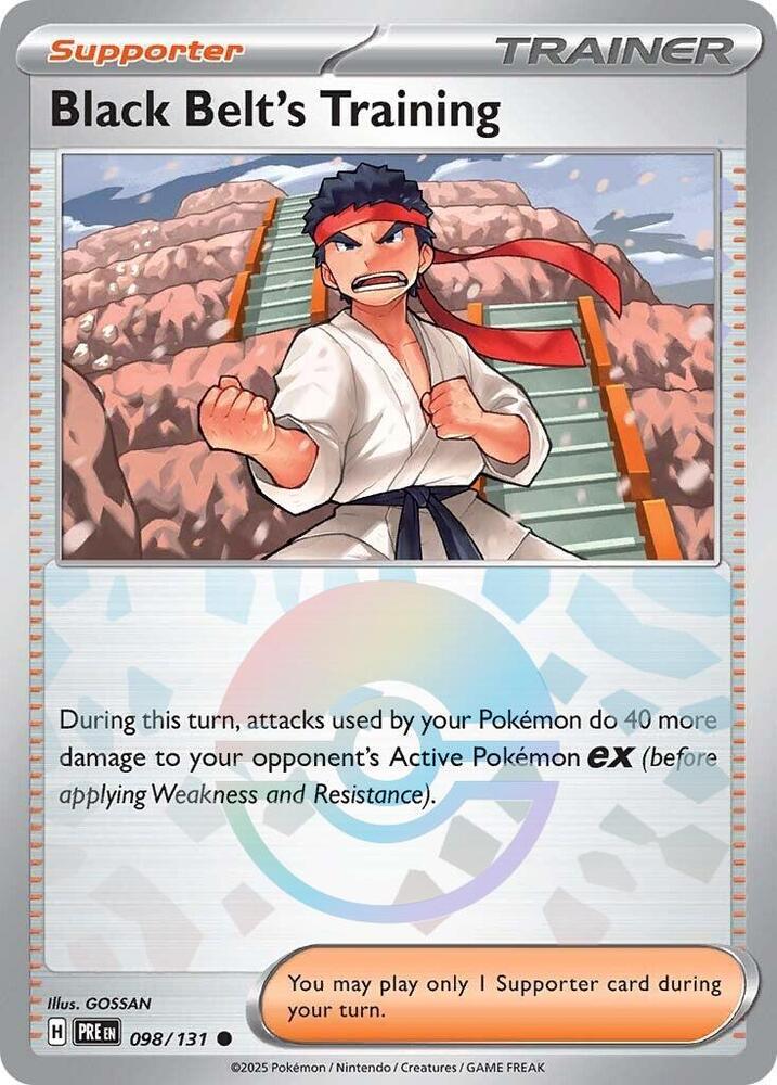 Black Belt's Training (098/131) (Poke Ball Pattern) [Scarlet & Violet: Prismatic Evolutions] | Anubis Games and Hobby