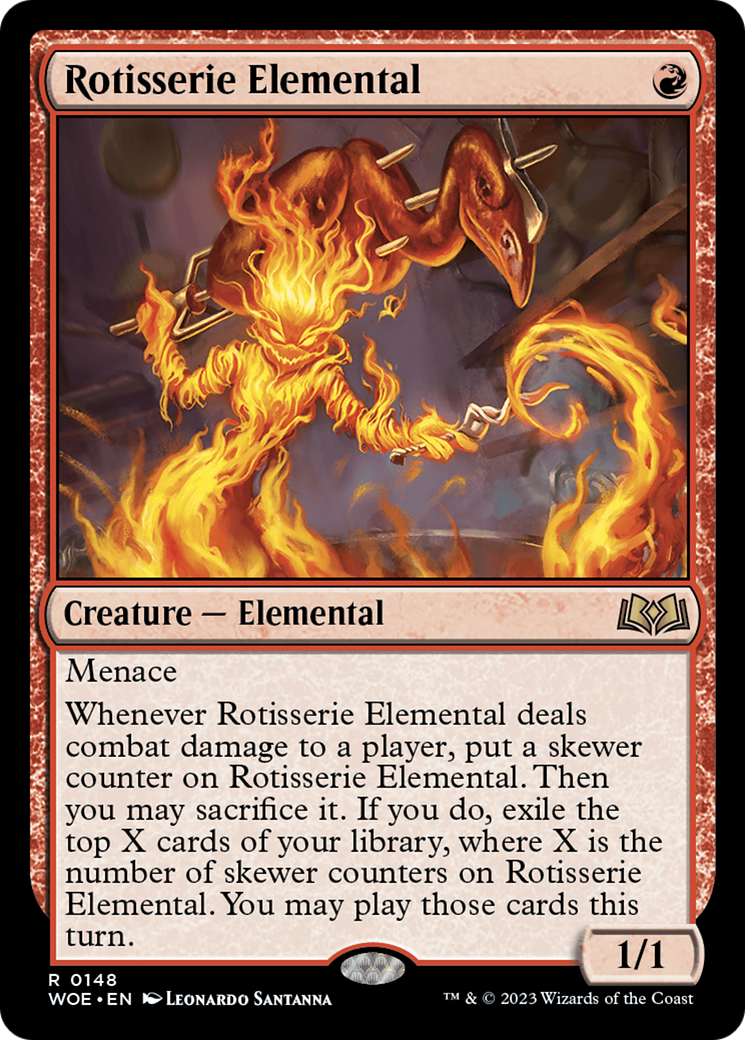 Rotisserie Elemental [Wilds of Eldraine] | Anubis Games and Hobby