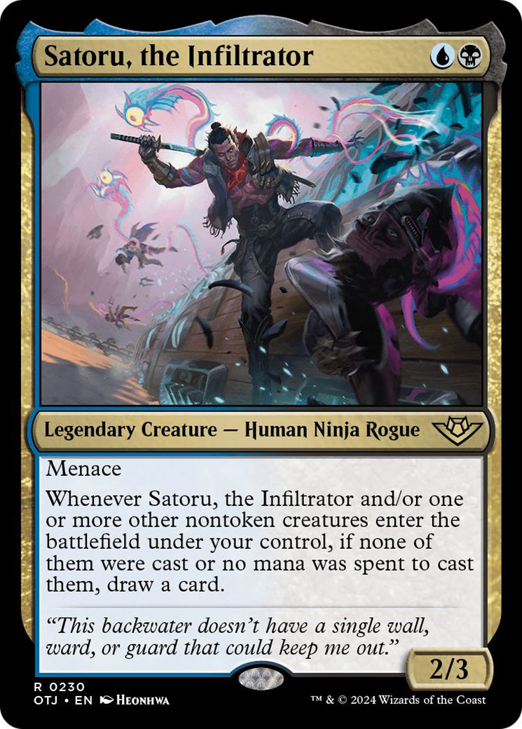 Satoru, the Infiltrator [Outlaws of Thunder Junction] | Anubis Games and Hobby