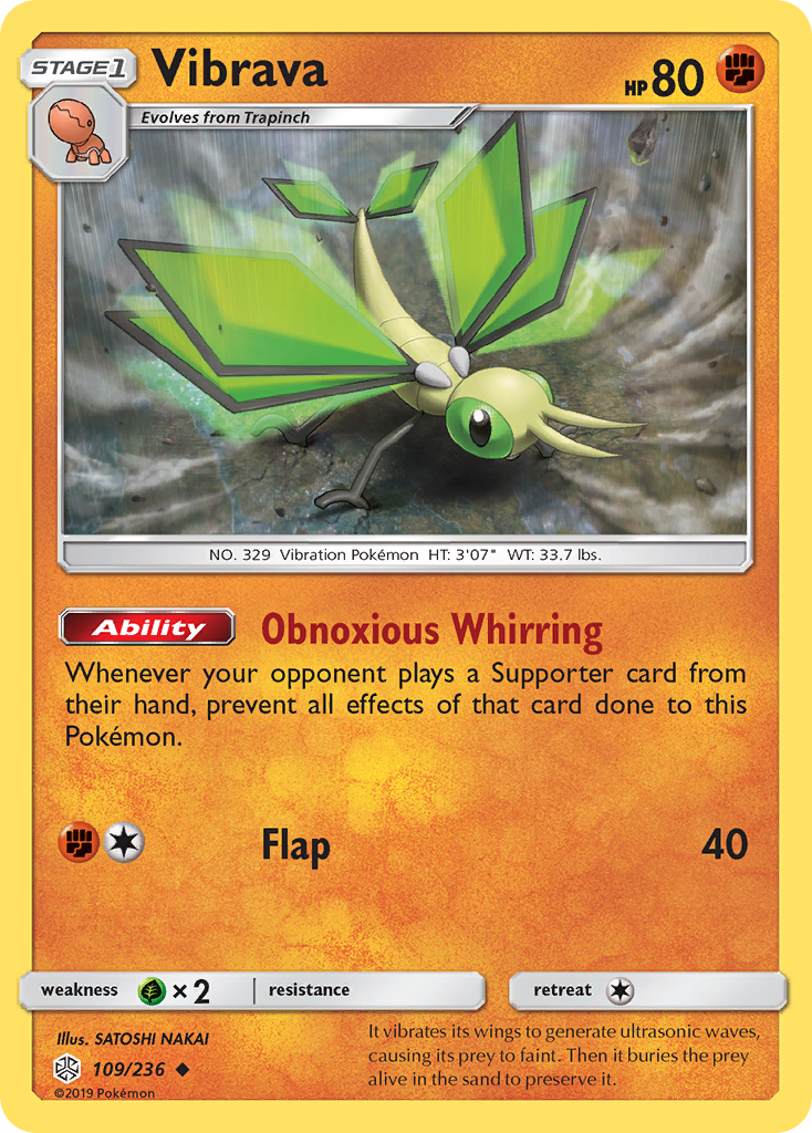 Vibrava (109/236) [Sun & Moon: Cosmic Eclipse] | Anubis Games and Hobby