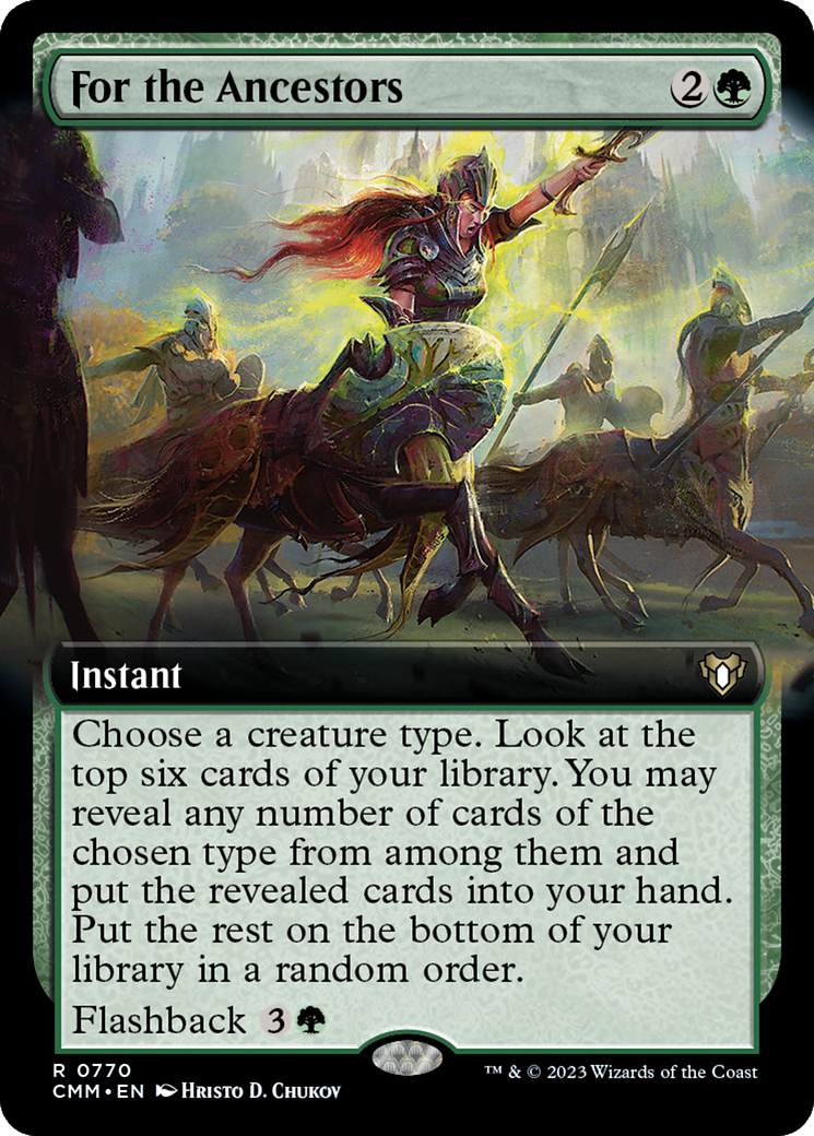 For the Ancestors (Extended Art) [Commander Masters] | Anubis Games and Hobby