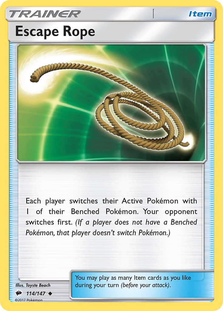 Escape Rope (114/147) [Sun & Moon: Burning Shadows] | Anubis Games and Hobby
