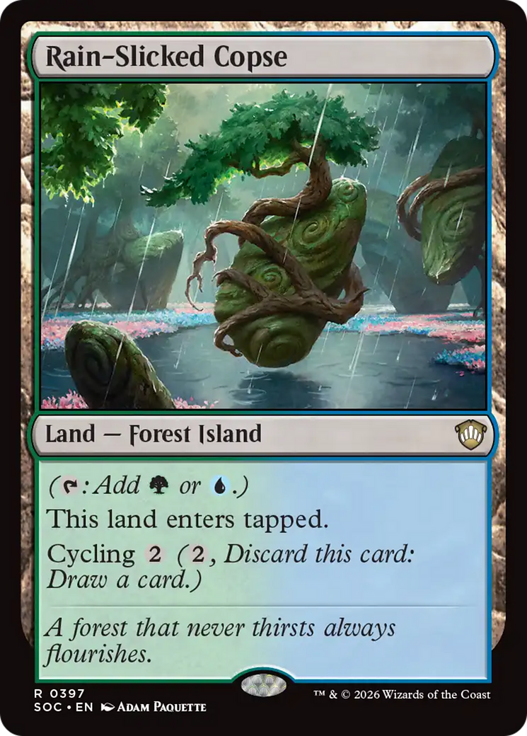 Rain-Slicked Copse [Secrets of Strixhaven Commander] | Anubis Games and Hobby