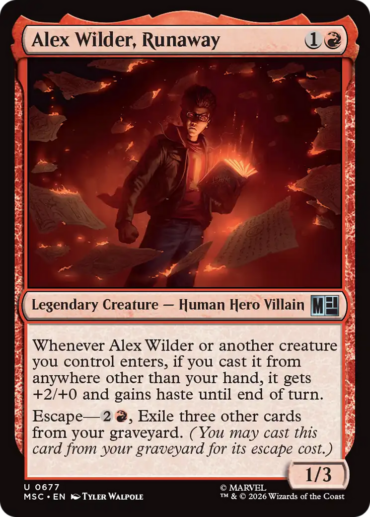Alex Wilder, Runaway [Marvel Super Heroes Commander] | Anubis Games and Hobby
