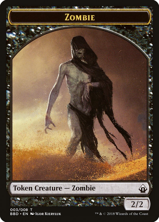 Zombie Token [Battlebond Tokens] | Anubis Games and Hobby