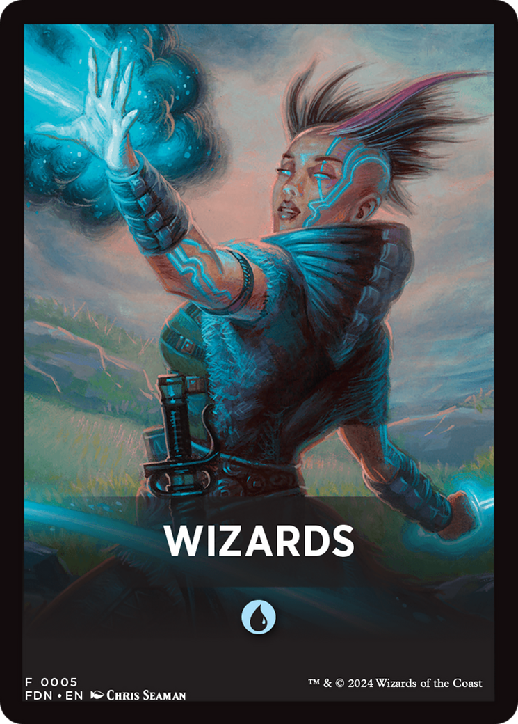 Wizards Theme Card [Foundations Tokens] | Anubis Games and Hobby