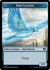 Spirit (0039) // Bird Illusion Double-Sided Token [Commander Masters Tokens] | Anubis Games and Hobby