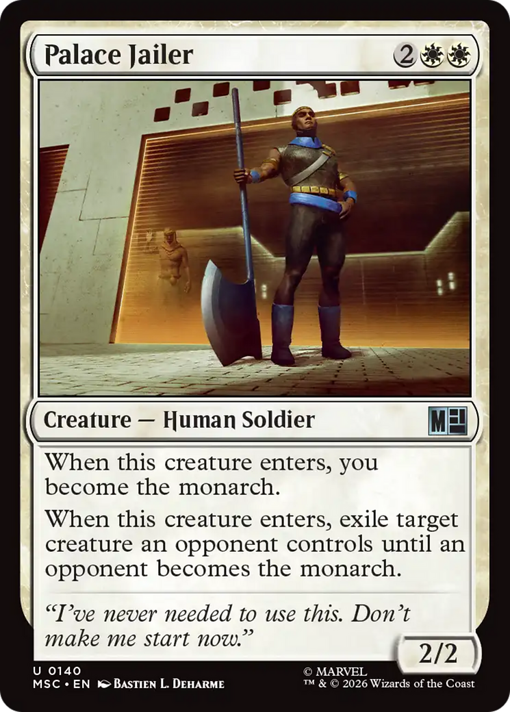 Palace Jailer (Surge Foil) [Marvel Super Heroes Commander] | Anubis Games and Hobby