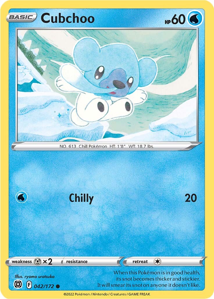 Cubchoo (042/172) [Sword & Shield: Brilliant Stars] | Anubis Games and Hobby