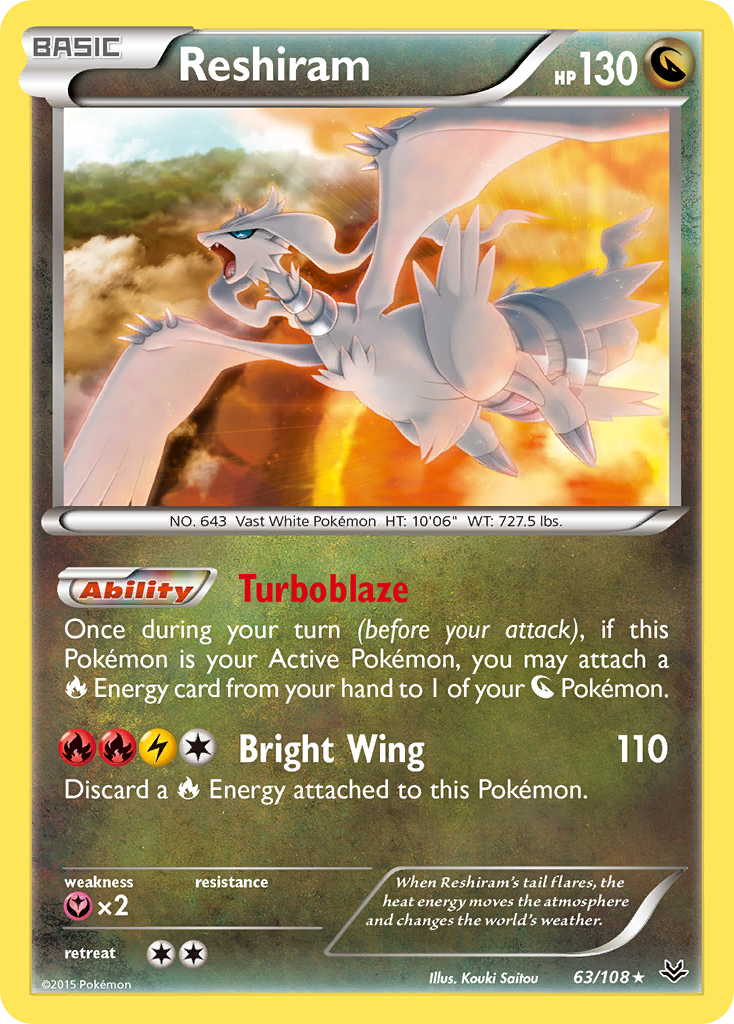 Reshiram (63/108) [XY: Roaring Skies] | Anubis Games and Hobby