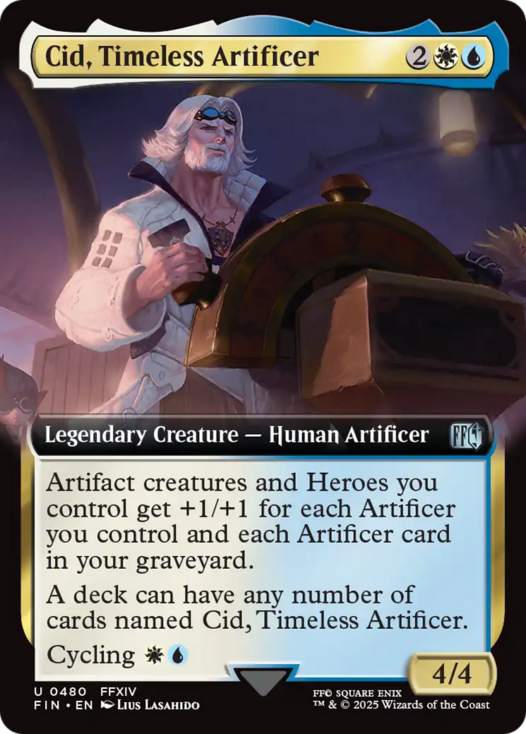 Cid, Timeless Artificer (Extended Art) [FINAL FANTASY] | Anubis Games and Hobby