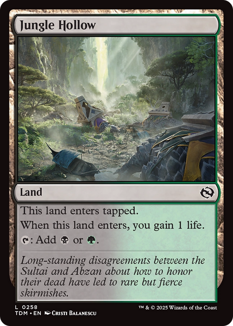 Jungle Hollow [Tarkir: Dragonstorm] | Anubis Games and Hobby
