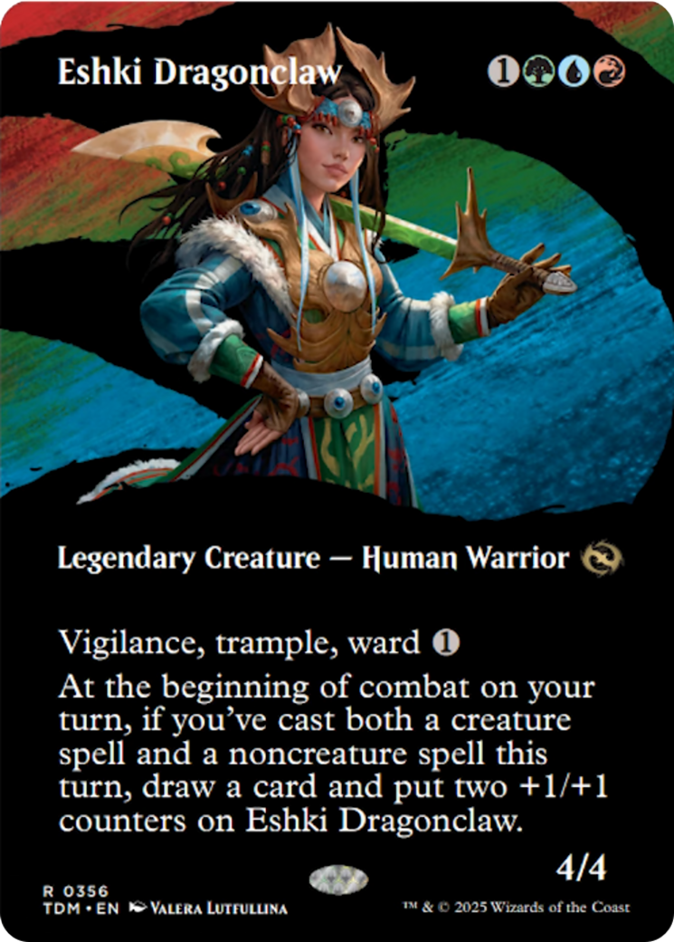 Eshki Dragonclaw (Borderless) [Tarkir: Dragonstorm] | Anubis Games and Hobby