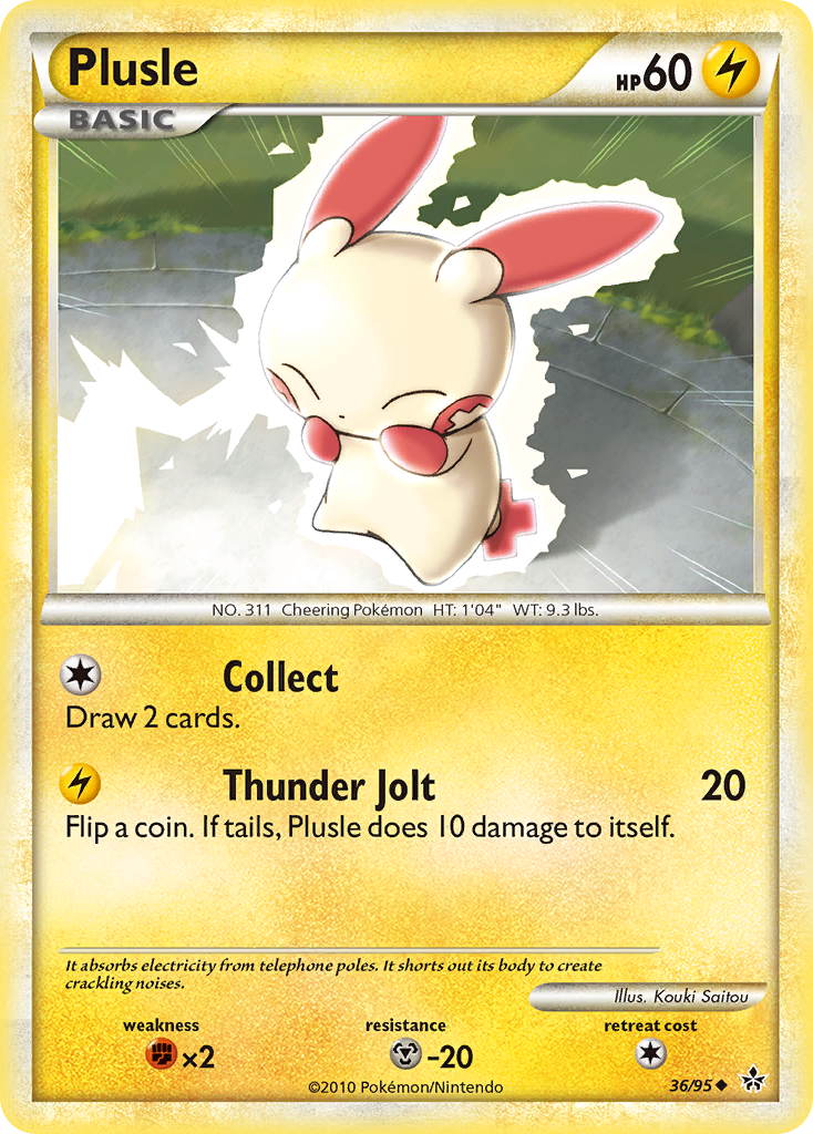 Plusle (36/95) [HeartGold & SoulSilver: Unleashed] | Anubis Games and Hobby