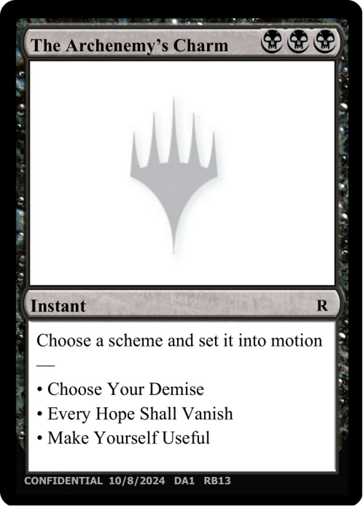 The Archenemy's Charm [Unknown Event] | Anubis Games and Hobby