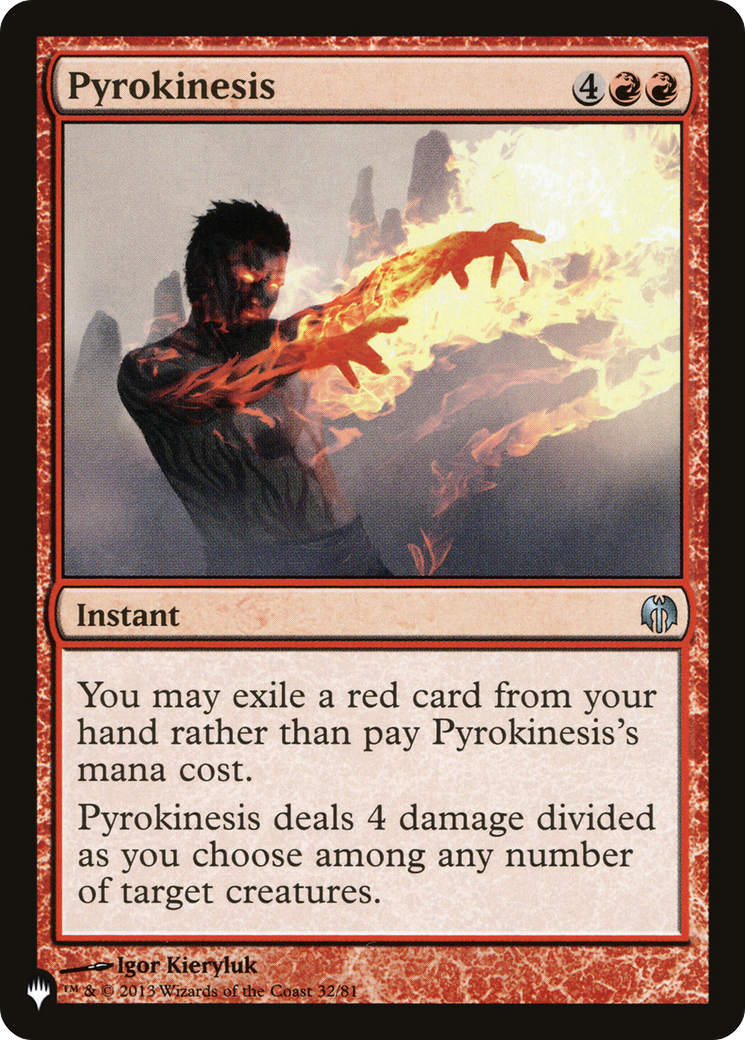 Pyrokinesis [The List] | Anubis Games and Hobby