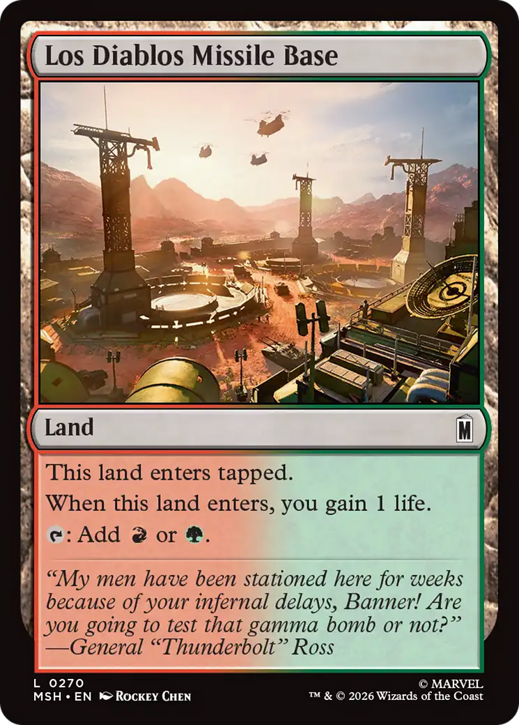 Los Diablos Missile Base [Marvel Super Heroes] | Anubis Games and Hobby