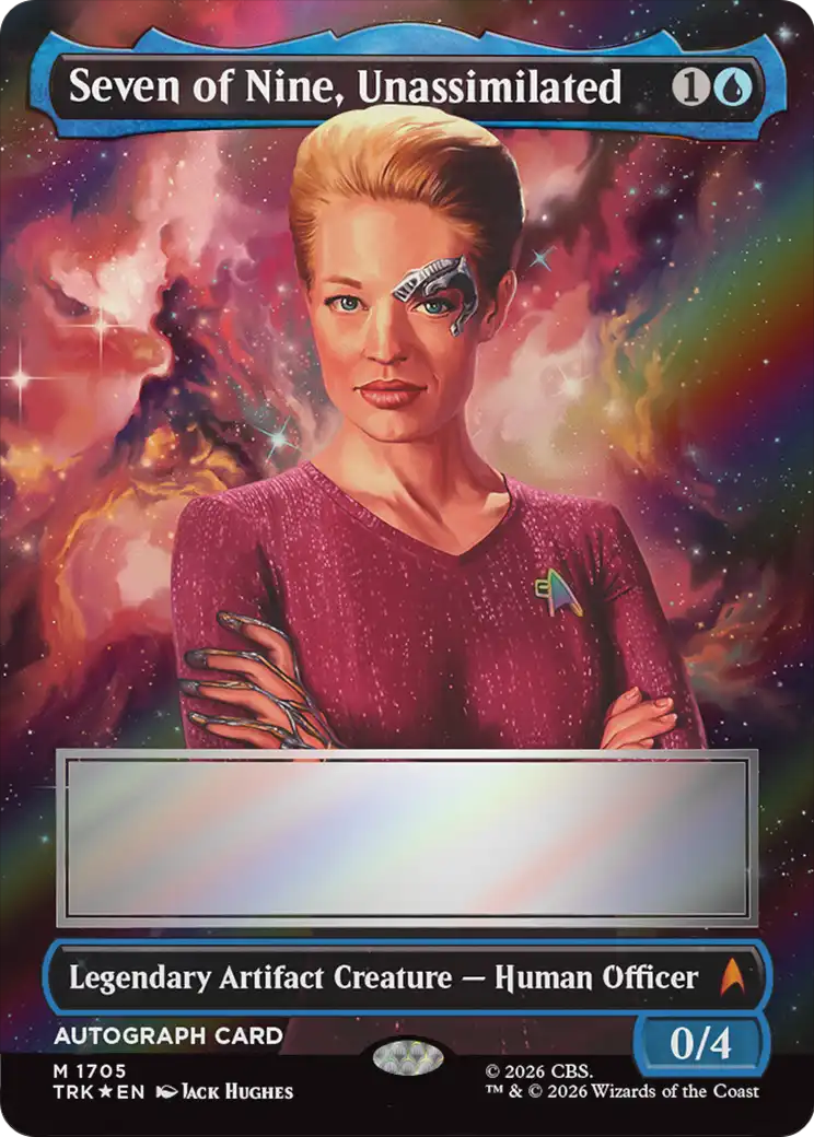 Seven of Nine, Unassimilated (Borderless) (Signed) [Star Trek] | Anubis Games and Hobby
