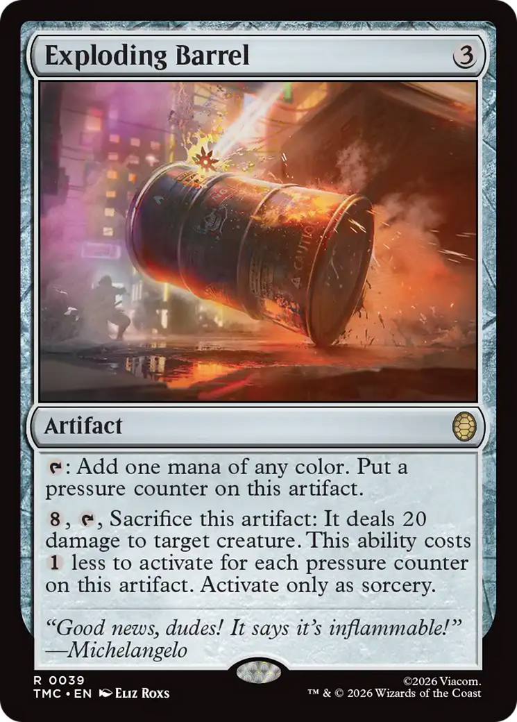 Exploding Barrel [Teenage Mutant Ninja Turtles Commander] | Anubis Games and Hobby